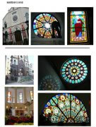 福建天主教堂玻璃