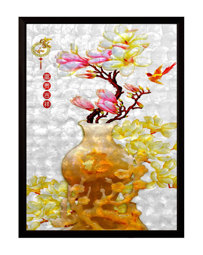 七彩贝壳装饰画