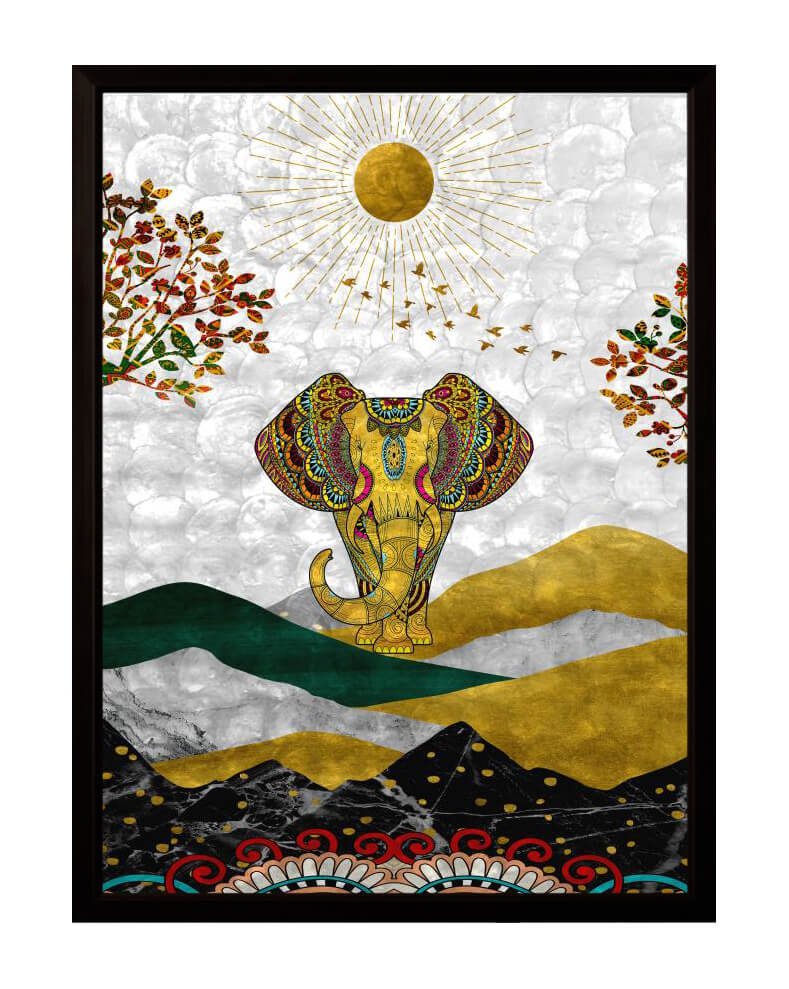 七彩贝壳装饰画