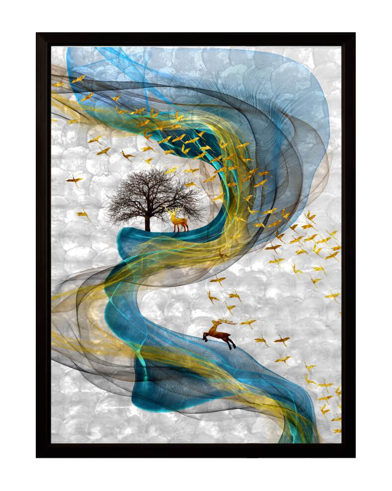 七彩贝壳装饰画