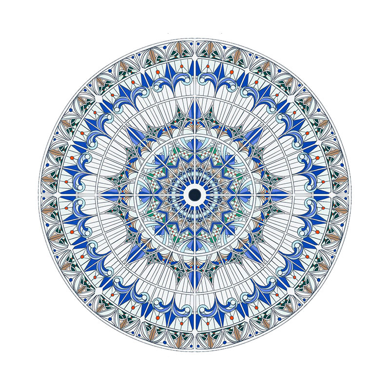 教堂彩绘玻璃穹顶